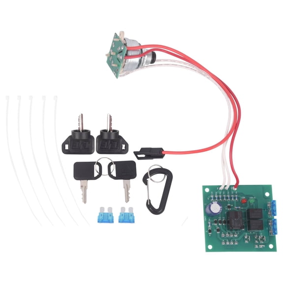 TOPAZ Ignition Switch Module with Keys Compatible with John Deere Garden Tractors 415 425 445 455 Serial Numbers Below 070001 Replace# AM115471