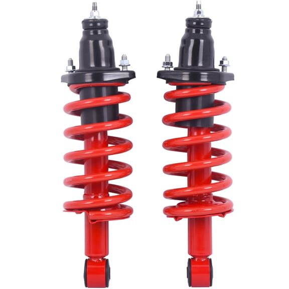 TOPAZ Pair Rear Complete Shocks Struts Coil Spring Set For Honda CR-V 2002 - 2006 Bright Red 171380L+171380R