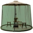 thumbnail image 1 of TOPCHANCES 10-11ft Patio Umbrella Mosquito Netting with Zipper Door, Polyester Mesh Screen, Height Diameter Adjustable, for Outdoor Patio Garden, 335x240cm(DxH), Green, 1 of 8