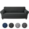 thumbnail image 1 of TOPCHANCES 100% Waterproof Sofa Cover, Machine Washable Couch Slipcover with Armrests, Non Slip Furniture Protector for Dogs, Kids, Pets (Dark Grey, For Sofa ), 1 of 12