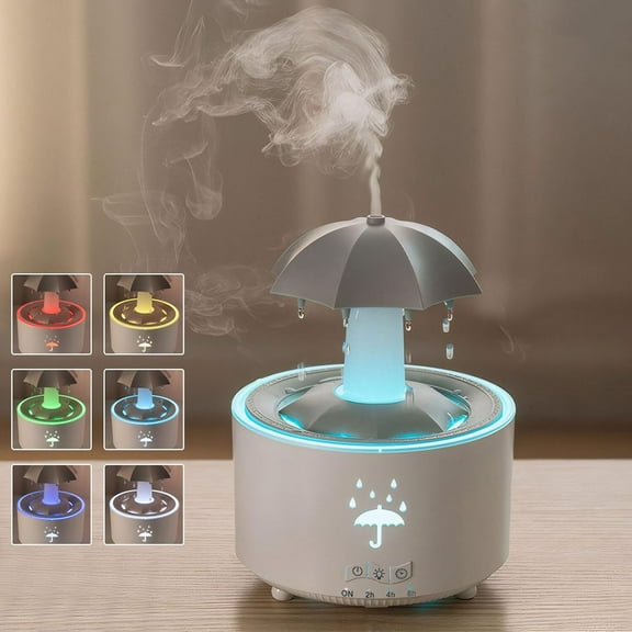 TOPCHANCES 2 in 1 Humidifier & Diffuser for Home, Essential Oil Aroma Diffuser with 7 Colors Mood Lights, Remote Control, Timer and Auto-Off Function (White)