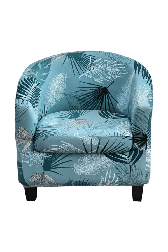 2-Piece Stretch Club Chair Slipcover Printed Tub Chair Slipcover Armchair Covers