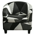 thumbnail image 1 of TOPCHANCES 2-Piece Stretch Club Chair Slipcover Printed Tub Chair Slipcover Armchair Covers, 1 of 8