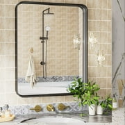 TOPCHANCES 24"x36" Wall Mirror Bathroom Mirror Rounded Corner Hanging Vanity Wall Mirror