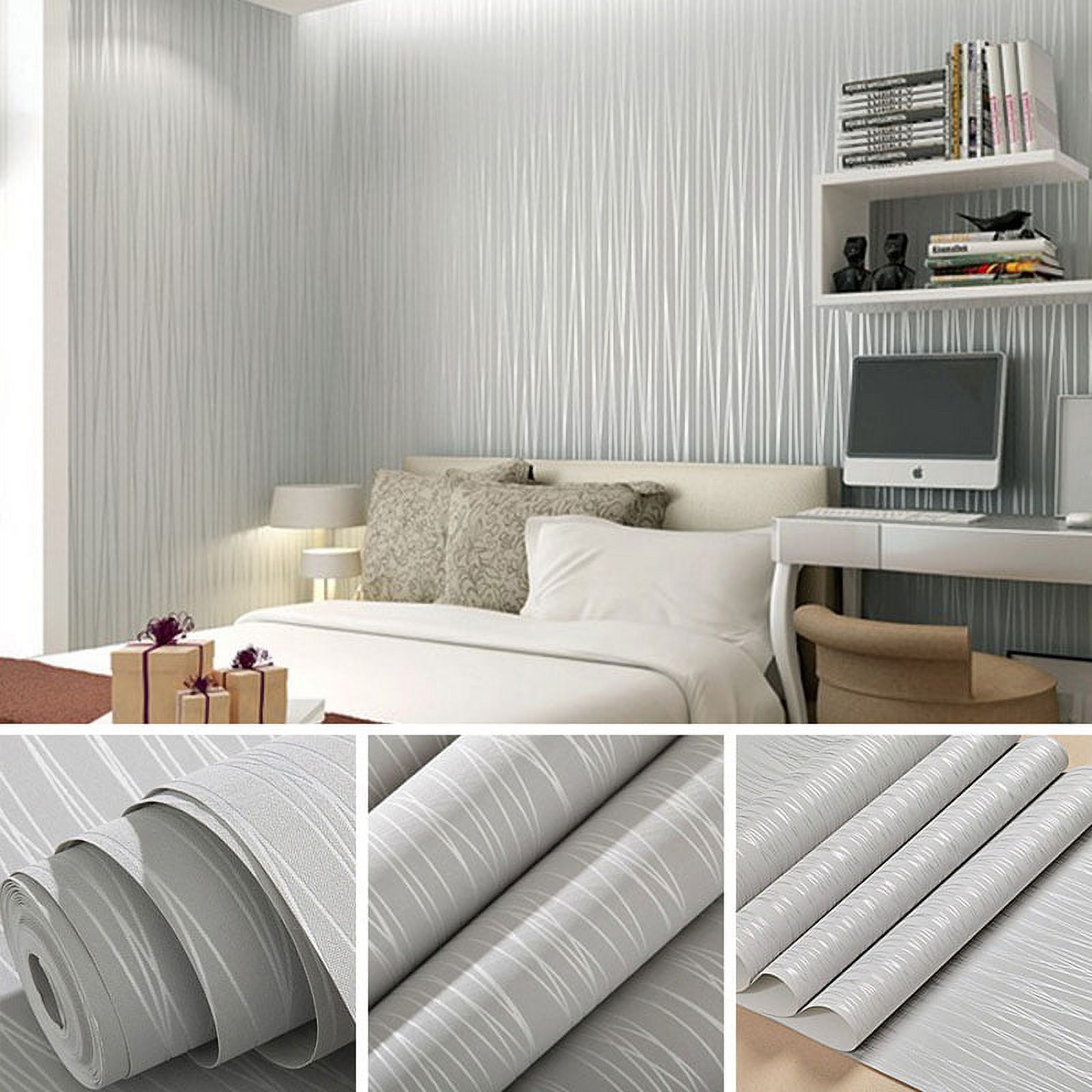 TOPCHANCES 3D Wallpaper, Modern Non-Woven Wallpaper Home Decor Wallpaper for Home Living Room Bedroom Indoor and TV Background Home Decoration - image 1 of 5