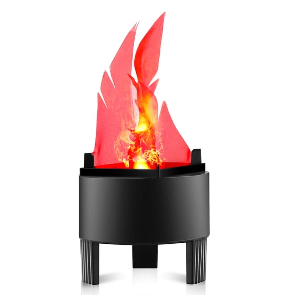 TOPCHANCES 3W LED Artificial Fire Lamp Fake Flame Effect Lamp Light Torch Light Fire Campfire Centerpiece with Pot Bowl for Christmas Halloween Prop Party (US Plug) Best Christmas Gifts