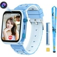 thumbnail image 1 of TOPCHANCES 4G Kids Smart Watch, Kids Cell Phone Watch with GPS Tracker, 2-way Calling, SMS, Voice, Video, Face Unlock Function, Touch Screen Smart Watch for Boys Girls 3-15 (Blue), 1 of 9