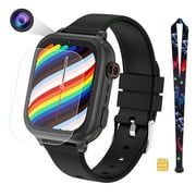 TOPCHANCES 4G Smart Watch for Kids, Smart Phone Watch with SIM Card GPS Tracker SOS Call WiFi Camera Video Music, Perfect Gifts for Boys Girls 4-12 (Black)