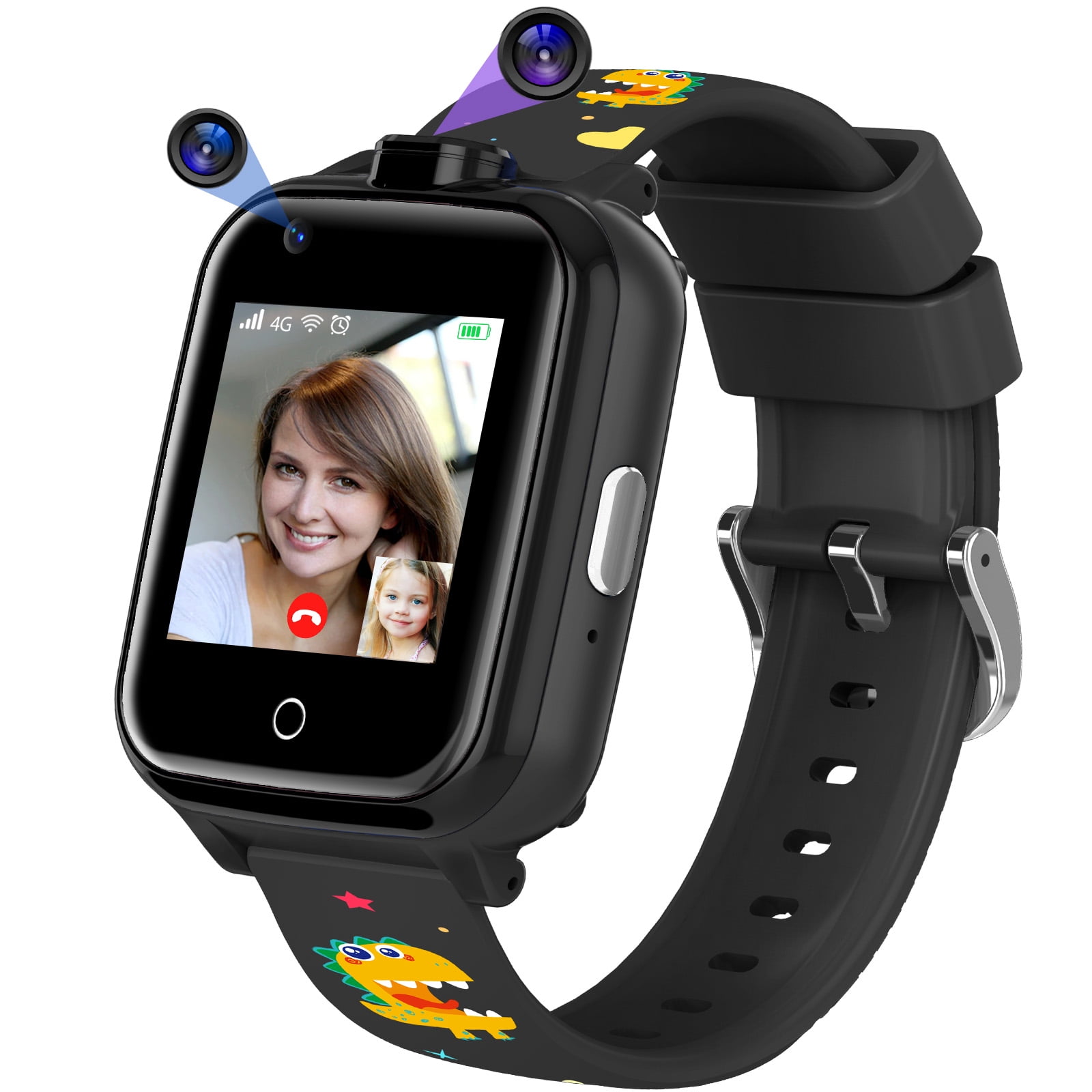 TOPCHANCES 4G Smart Watch for Kids, Touch Screen Smart Phone Watch for ...