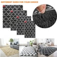 thumbnail image 1 of TOPCHANCES 4x5.2 Feet Luxury Shag Area Rug Modern Indoor Plush Fluffy Rugs, Extra Soft and Comfy Carpet, Geometric Moroccan Rugs for Bedroom Living Room,Light Grey/White, 1 of 16