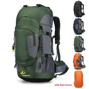 TOPCHANCES 60L Hiking Backpack, Waterproof Camping Bag with Rain Cover, Lightweight Backpacking Back Pack