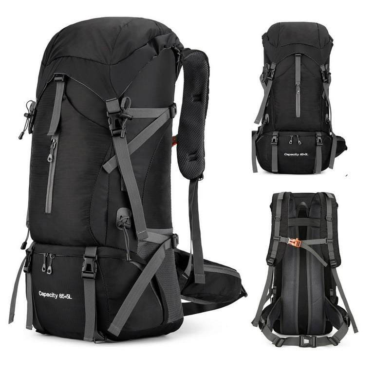 TOPCHANCES 70L Hiking Backpack, Waterproof Camping Essentials Bag with Rain Cover, 65+5 Liter Lightweight Backpacking Back Pack - Walmart.com TOPCHANCES 70L Hiking Backpack, Waterproof Camping Essentials Bag with Rain Cover, 65+5 Liter Lightweight Backpacking Back Pack - Walmart.com