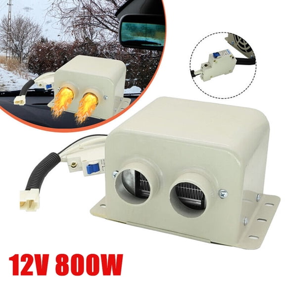 TOPCHANCES 800W 12V DC Car Truck Auto Portable Electric Heater Fast Heating Fan Defroster Windscreen Demister