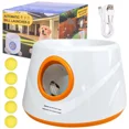 thumbnail image 1 of TOPCHANCES Automatic Tennis Ball Launcher for Dogs, Interactive Dog Toys for Samall & Medium Dogs, Dog Ball Thrower with 3 Launching Distance (19/32/45 ft), 5 Balls Included (Orange), 1 of 7