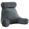 thumbnail image 1 of TOPCHANCES Backrest Reading Pillow, Bed Rest Pillow with Arms, Back Support Pillows ( Gray - Solid ), 1 of 10