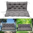 thumbnail image 1 of TOPCHANCES Bench Cushion Swing Chair Cushion Replacement Seat Pad 2-3 Seater Water Repellent Bench Cushion with Ties for Outdoor Garden Patio Furniture, Dark Gray, 100cmx100cm, 1 of 11