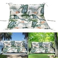 thumbnail image 1 of TOPCHANCES Bench Cushion Swing Chair Cushion Replacement Seat Pad 2-3 Seater Water Repellent Bench Cushion with Ties for Outdoor Garden Patio Furniture, Hawaii, 100cmx100cm, 1 of 11