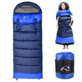 thumbnail image 1 of TOPCHANCES Camping Sleeping Bag for Adults - Lightweight Wearable Sleeping Bag with Compression Storage Sack Fits 5°F - 50°F Cold Weather (4.3lbs - Left Zipper), 1 of 8