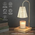 thumbnail image 1 of TOPCHANCES Candle Warmer Lamp with 2 Bulbs & Timing Function For Jar Candles Vintage Electric Candle Melter Top Melting for Scented Wax (Champagne, with Timer), 1 of 11
