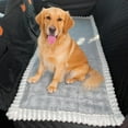 thumbnail image 1 of TOPCHANCES Car Rear Row Seat Cushion Cover Mat, Universal Car Back Seat Protector Pad for Dogs Pets, 24.8*54 inch (Light Gray), 1 of 9