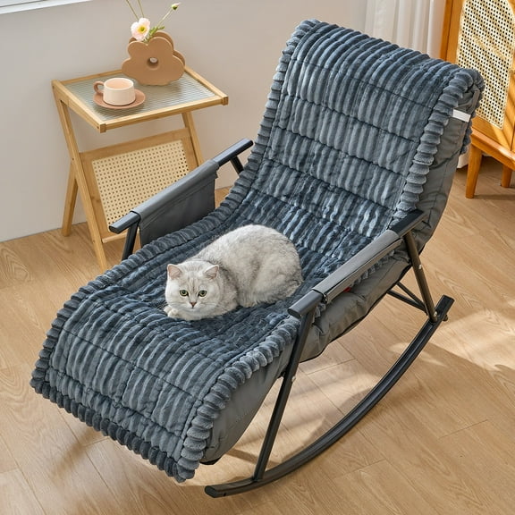 TOPCHANCES Chaise Lounge Cover, Rocking Chair Protector, Patio Swing Bench Protective Pads Sofa Pets Mat for Outdoor Indoor Furniture (Dark Gray)