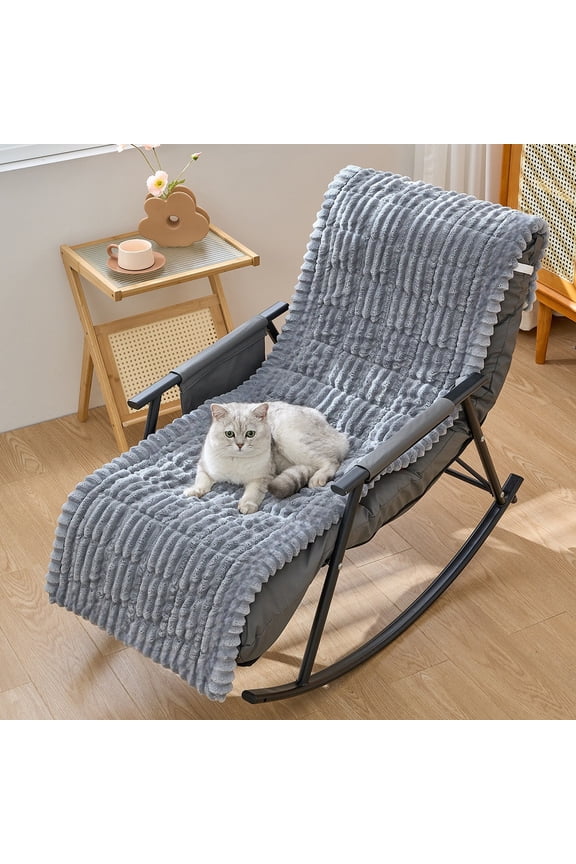 Chaise Lounge Cover, Rocking Chair Protector, Patio Swing Bench Protective Pads Sofa Pets Mat for Outdoor Indoor Furniture (Light Gray)