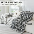 thumbnail image 1 of TOPCHANCES Chenille Throw Blankets, Double Sided Blankets for Sofa Couch (Black, 70" x 101"), 1 of 7