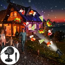 TOPCHANCES Christmas Projector Lights, Waterproof Moving Snowflake Light Indoor & Outdoor Landscape Spotlight for Home Garden Yard, Patio Decoration (Christmas Pattern)