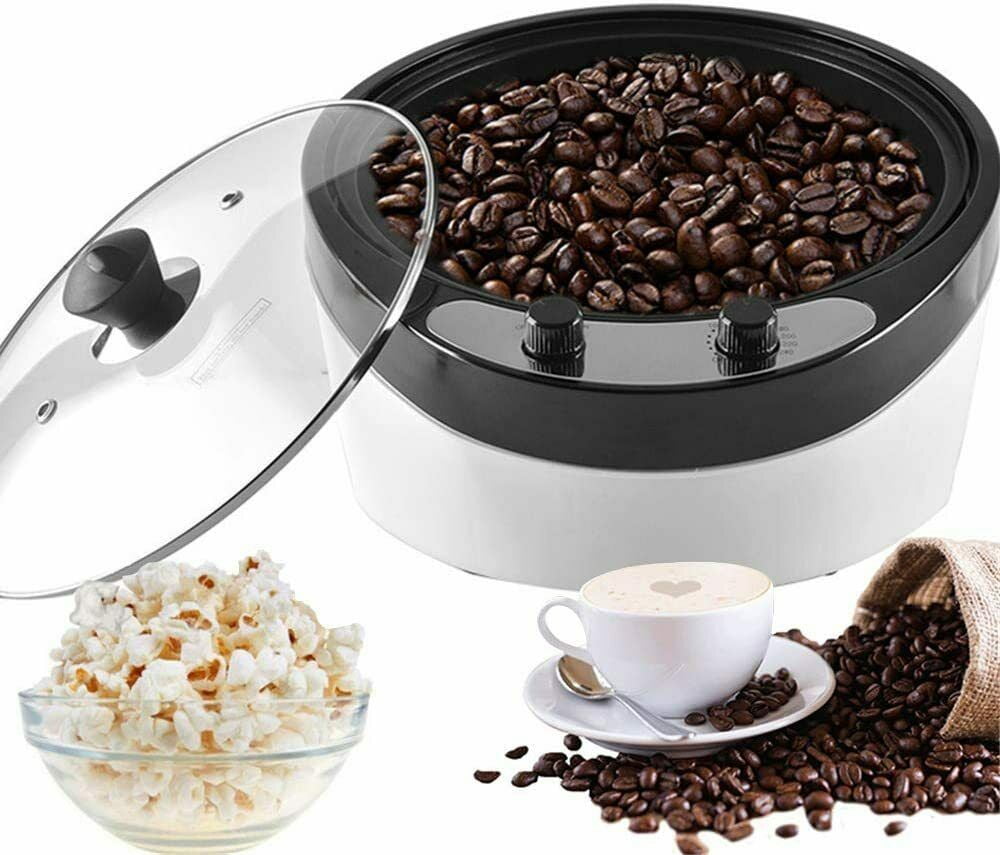 TOPCHANCES Coffee Roaster Home Coffee Bean Roaster Household Electric  Coffee Baking Roasting Machine 0-240℃ Temperature Adjustable 800g 800W