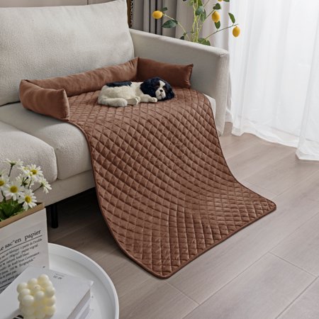 TOPCHANCES Dog Bed Mat, Anti-Slip Reversible Quilted Mattress Kennel Pads for Dogs and Cats