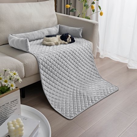 TOPCHANCES Dog Bed Mat, Anti-Slip Reversible Quilted Mattress Kennel Pads for Dogs and Cats