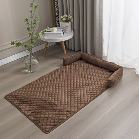 TOPCHANCES Dog Bed Mat, Anti-Slip Reversible Quilted Mattress Kennel Pads for Dogs and Cats