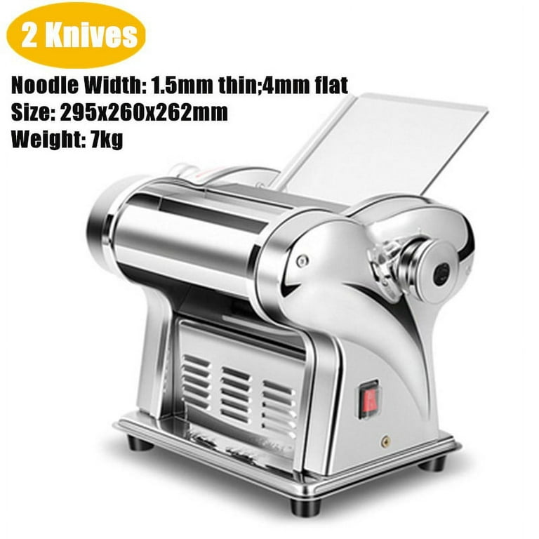 110V 135W Commercial Electric Dough Roller Sheeter Noodle Pasta Maker  Machine, for Home Family Use
