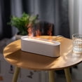 thumbnail image 1 of TOPCHANCES Flame Essential Oil Diffuser 150ML Air Humidifier Aromatherapy Machine for Home Bedroom Living Sleep Relax, DQ709-White, 1 of 8