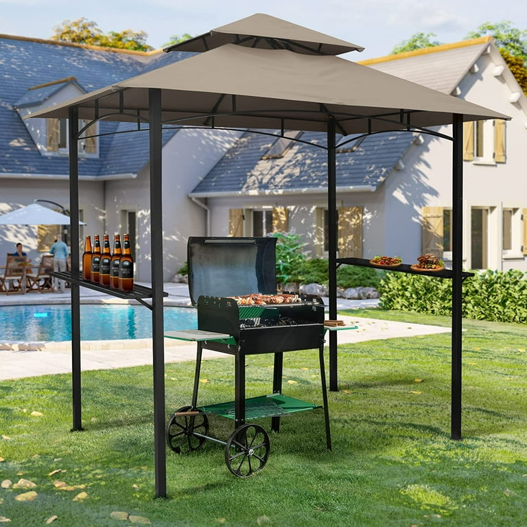 TOPCHANCES Grill Gazebo 5' x 8' Outdoor Patio Backyard BBQ