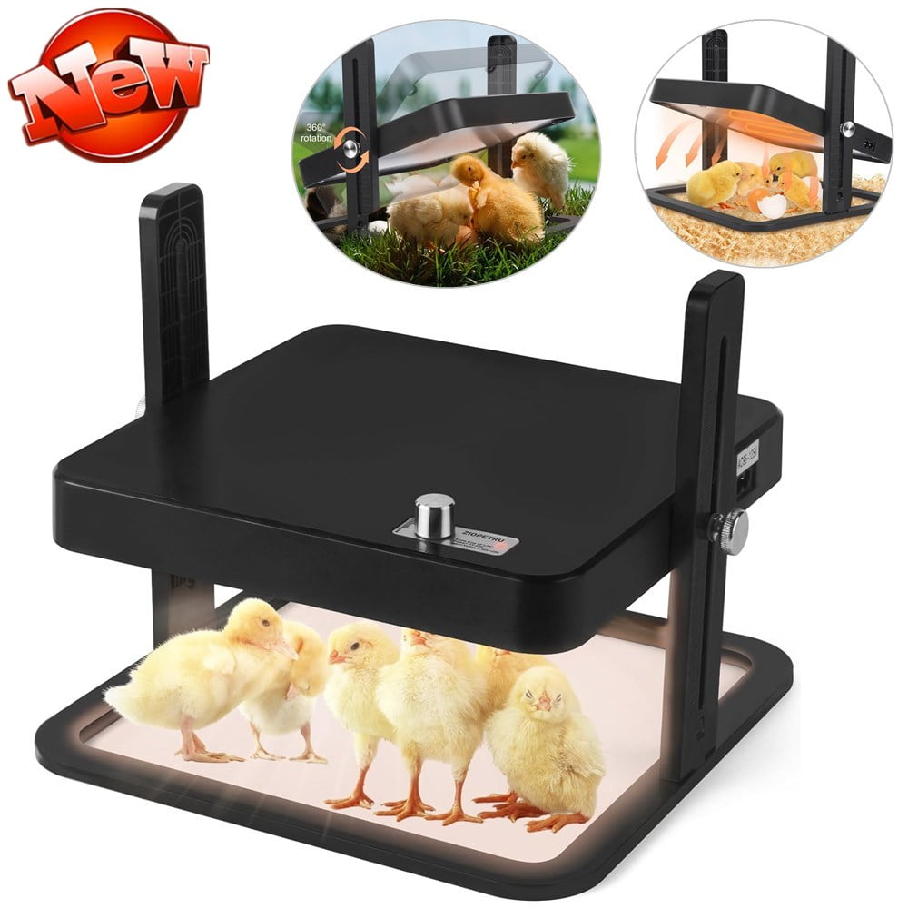 TOPCHANCES Heating Plate Chicken Coop Heater 10"x10" Adjustable