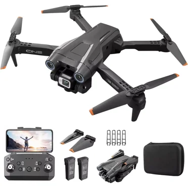 TOPCHANCES I3 PRO FPV Drone with 4K Dual Cameras, RC Quadcopter for Kids Adults with Altitude Hold, One Key Landing, Obstacle Avoidance, Headless Mode, 2 Batteries (Black)