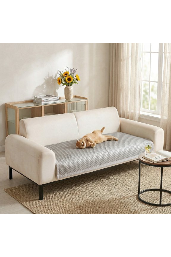 Ice Silk Cooling Sofa Cover Couch Pad, Couch Cover for Dogs, Dog Pet Mat Bed Sofa Slipcover Furniture Couch Protector (Gray, 70 x 150 cm)