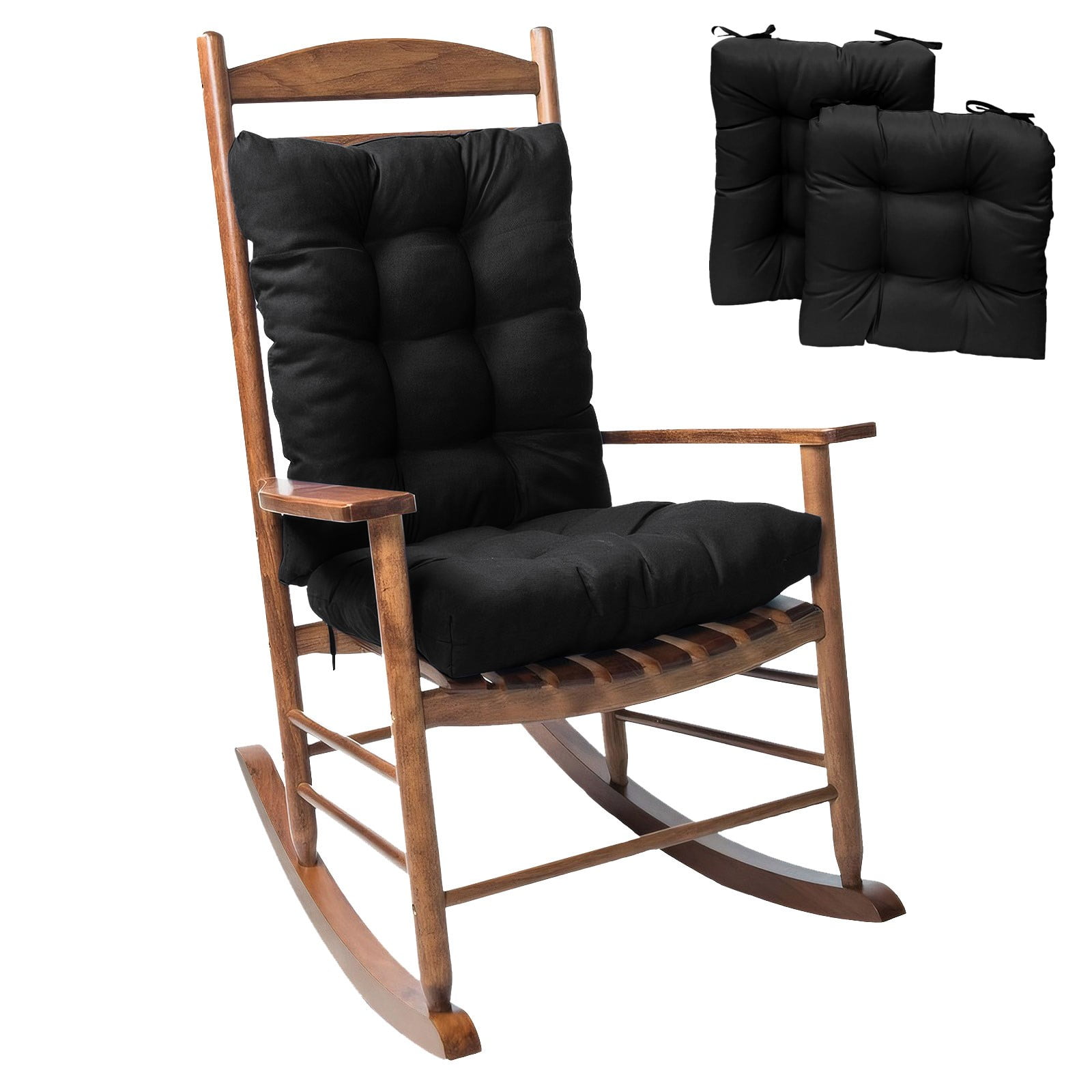 TOPCHANCES Water Resistant Rocking Chair with Non Slip Ties, 2 Piece