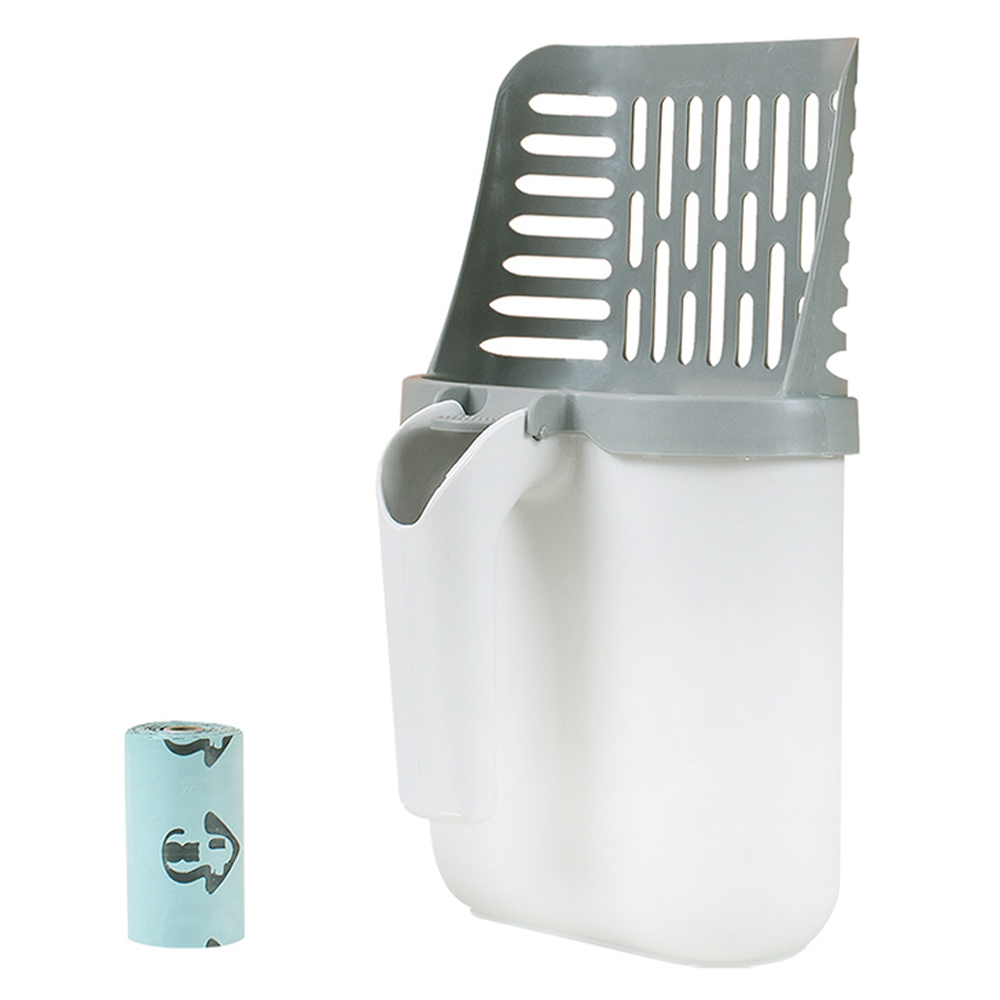 TOPCHANCES Integrated Cat Litter Scoop, Detachable Cat Litter Shovel