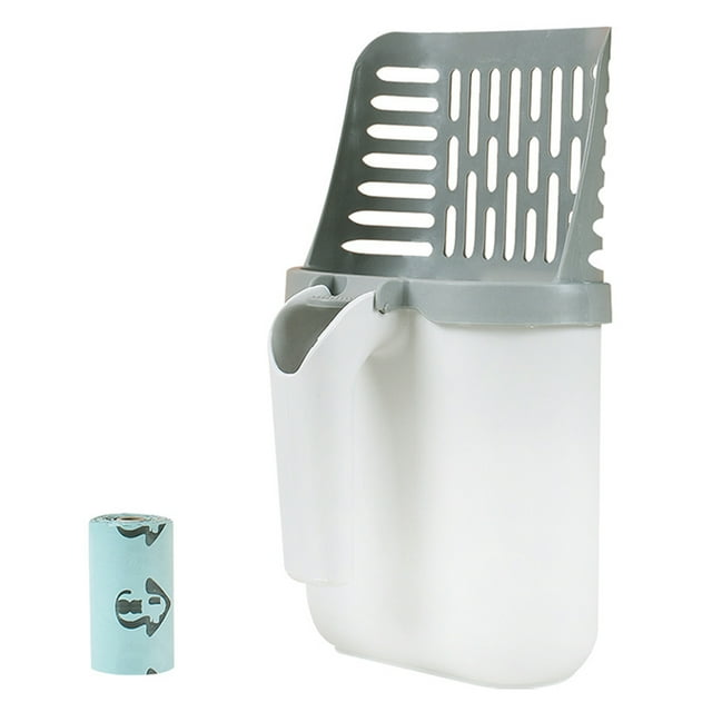 TOPCHANCES Integrated Cat Litter Scoop, Detachable Cat Litter Shovel