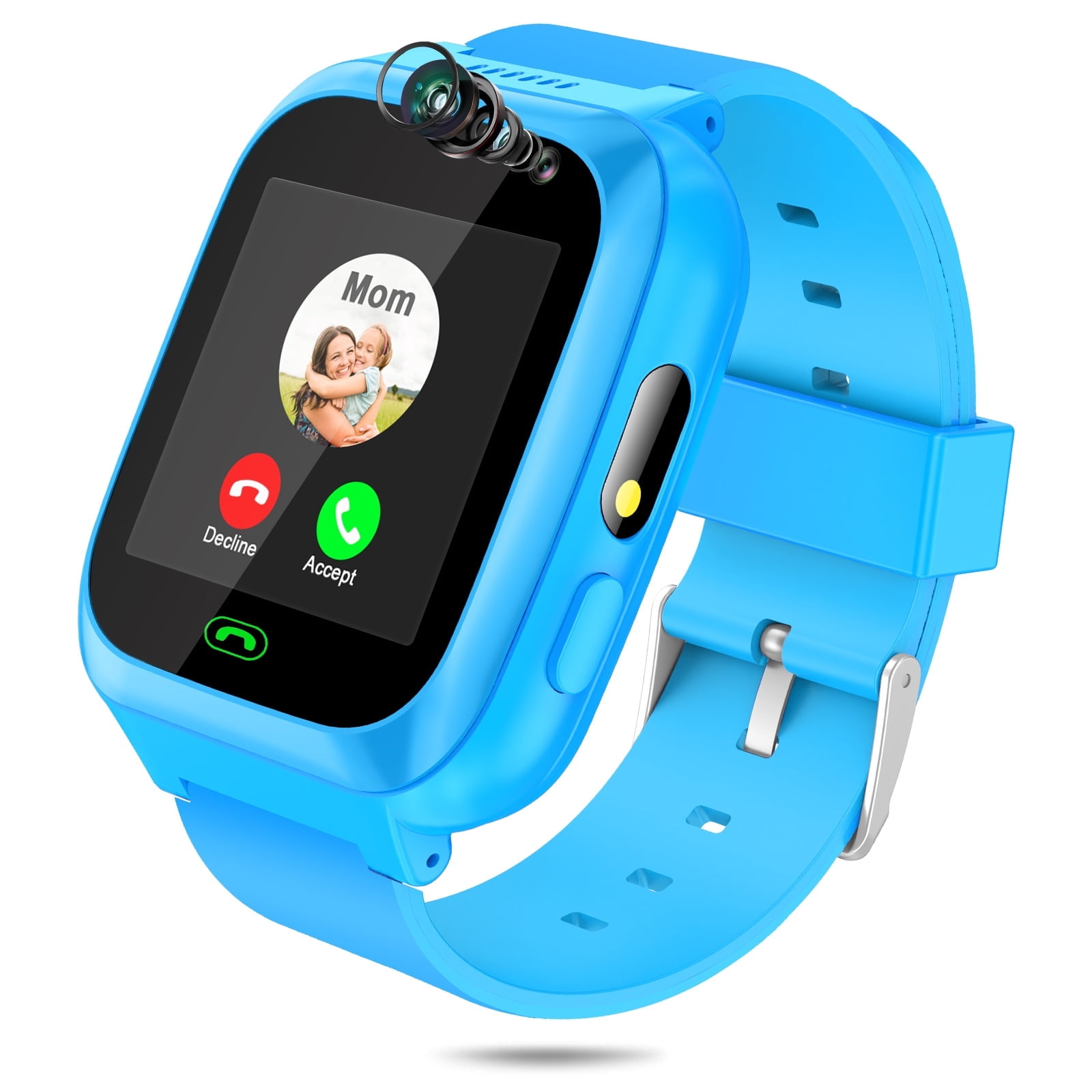TOPCHANCES Kids Smart Watch for Boys Girls, Touch Screen Smartwatch with Call, 8 Games, Camera, Video, Calculator, Music Player (Blue)