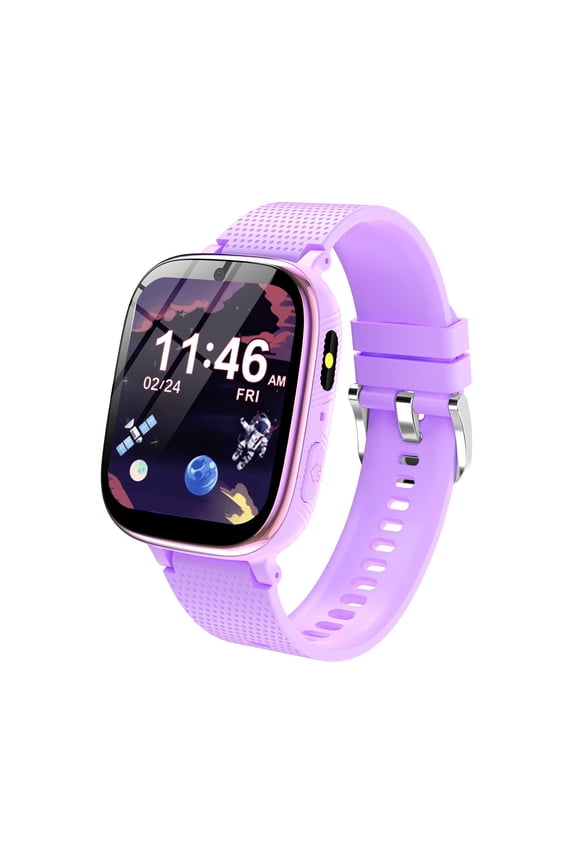 Kids Smart Watches, Touch Screen Smartwatch for Boys Girls with 2-way Call, Dual Cameras, 31 Games, Music Player, Video, Educational Toys Gifts, Purple