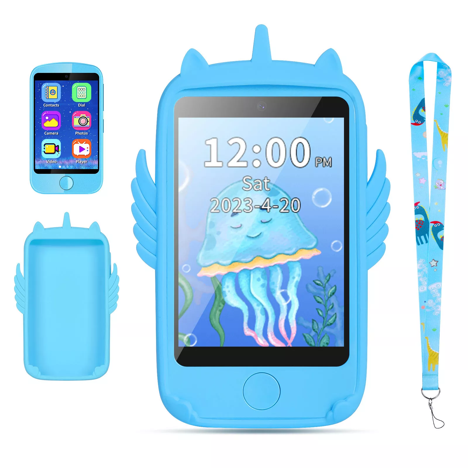 TOPCHANCES Kids Toy Phone for Toddlers, Electronic Learning Toy