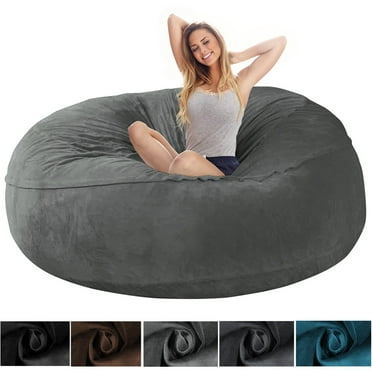 TOPCHANCES Large Sofa Sack, Ultra Soft Bean Bag Chair Cover for Living ...