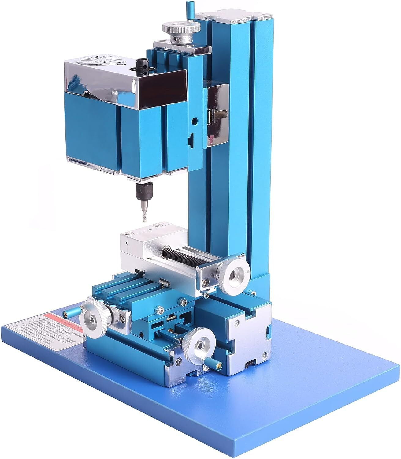TOPCHANCES Metal Mini Milling Machine, 36W Micro DIY Woodworking Power