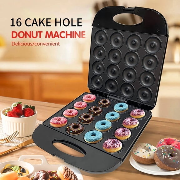 TOPCHANCES Mini Donut Maker, 1400W Electric Non-Stick Doughnut Maker Machine, 16 Doughnuts at Once