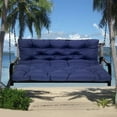 thumbnail image 1 of TOPCHANCES Outdoor Bench Cushion with Backrest and Ties, Waterproof Swing Seat Pad 2-3 Seater Patio Bench Replacement Cushion, 59'' x 39'' x 4'', 1 of 10