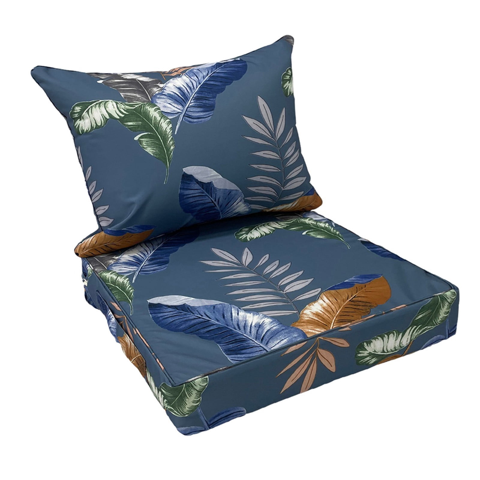 TOPCHANCES Outdoor Deep Seat Cushion Set, 24x24 Inch Waterproof Outdoor Deep Seat Cushions for Patio Furniture (Set of 1, Fallen Leaves)