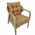 thumbnail image 1 of Topchances 42"x21" Light Brown Tufted Chair Outdoor Seating Cushion, Water Repellent, 1 of 7